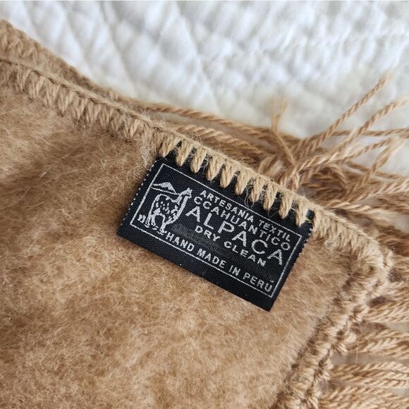 Alpaca scarve Cusco scarf peru Alpaca wool scarf/scarve handmade 70" long - Picture 3 of 7